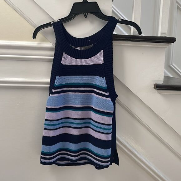 Highline Multi Color Stripe Knit Tank Top - Picture 3 of 6